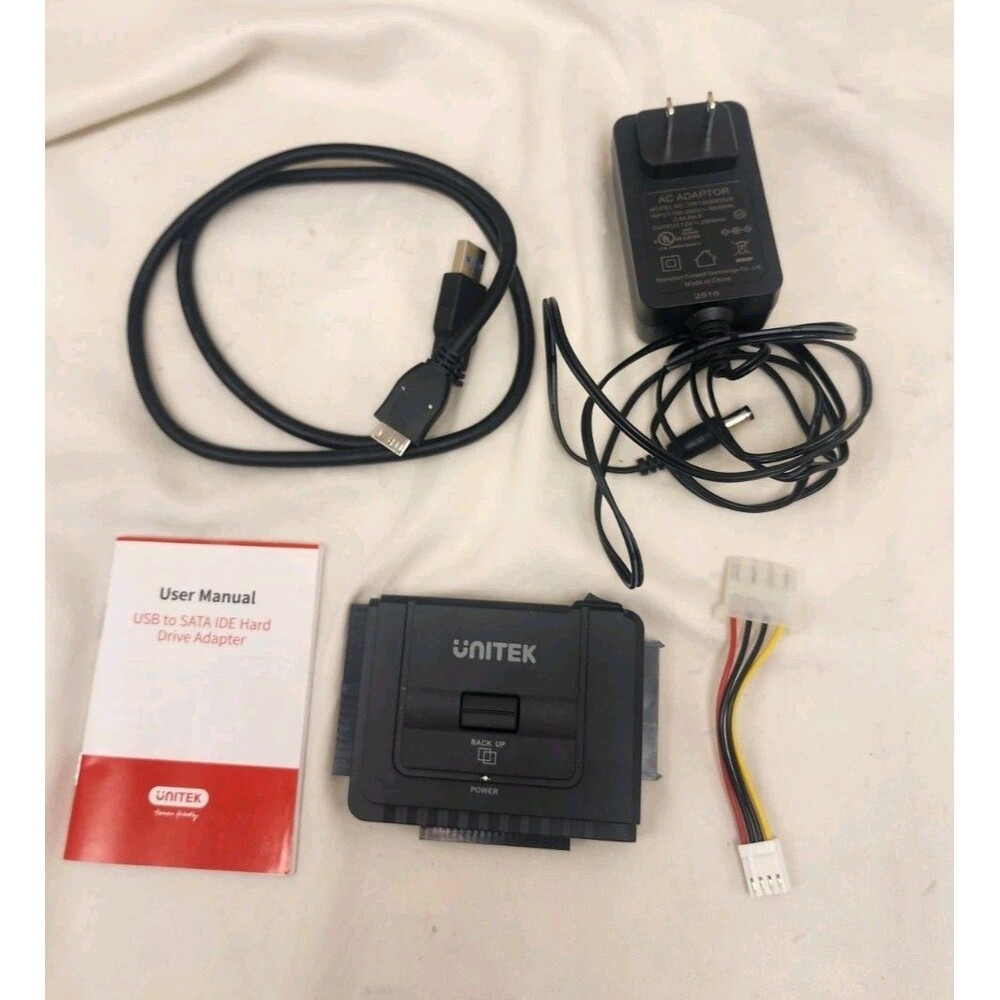 Unitek Adapters USB 3.0 To IDE Sata Converter Hard Drive Adapter Manual